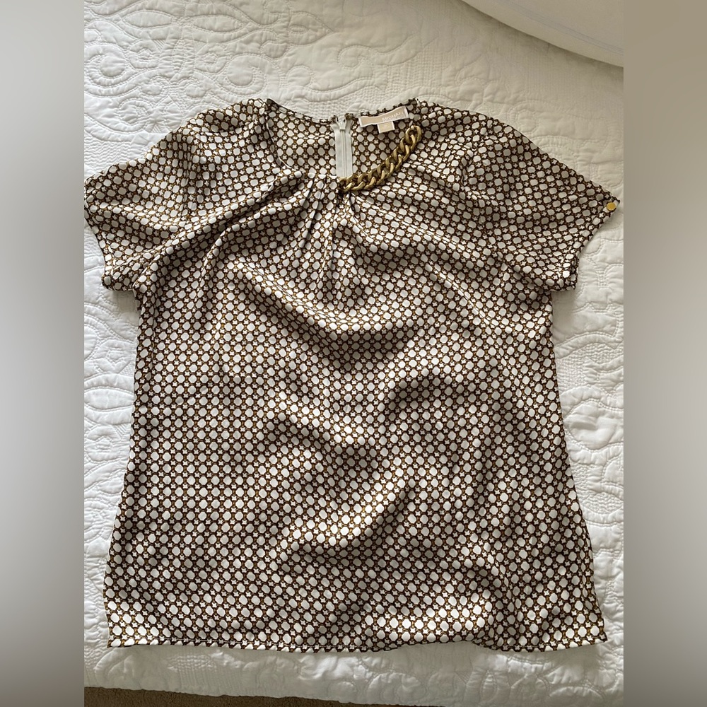 Michael Kors Short-Sleeve Blouse, size 10